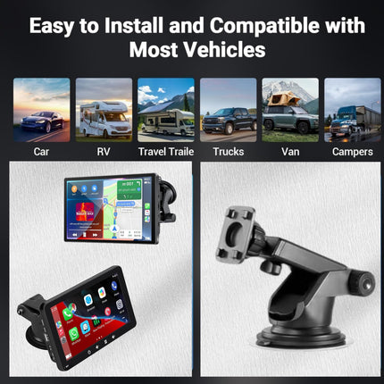 Epronic painduv armatuurlaua kinnitus juhtmevaba Apple CarPlay ekraani jaoks, iminapaga kinnitus kaasaskantava autoraadio jaoks, esiklaasi kinnitus kaasaskantava autoraadio ja navigatsiooni jaoks