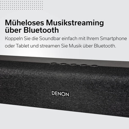 Denon DHT-S217 2.1 heliriba Dolby Atmose, sisseehitatud subwooferi, Bluetoothi, 4K UHD ja HDMI ARC-iga, must
