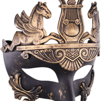 Ubauta maskeraadimask meestele Vintage Roman: Kreeka Rooma gladiaatorile sobiv Halloweeni kostüüm Mardi Gras ball Veneetsia täiskasvanute peo puhastuskostüüm