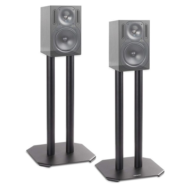 Duronic SPS1022/40 Speaker Stand, 40 cm high, sand-weightable – Cone to reduce vibrations – Universal compatibility with HiFi/Stereo/Home Theater 5.1 speakers