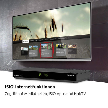 TechniSat TECHNISTAR K4 ISIO - Cable receiver with quad tuner (HDTV, HDMI, USB, DVRready, ISIO internet function, HbbTV, PiP, PaP, DVB-IP multicast, Conax CSP, remote control) black