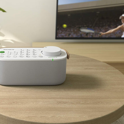 Sony Wireless Portable TV Speaker for the Hearing Impaired and Seniors - White (SRSLSR200.CE7), One Size