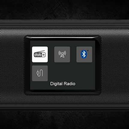Karcher DAB Go portable Bluetooth speaker &amp; digital radio DAB+ / FM radio with 2.4" color display/alarm clock / 5 watt stereo sound/USB-C/rechargeable battery, black