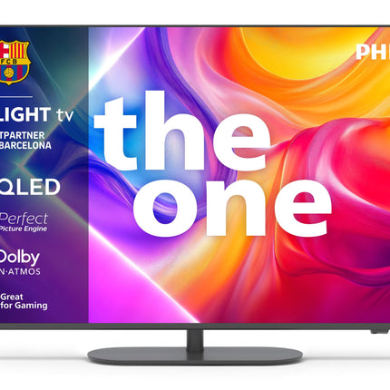 Philipsi Ambilight „The One” 43PUS9000 4K QLED nutiteler – 43-tolline ekraan P5 Perfect pildimootoriga Ultra HD, Titan OS, Dolby Vision ja Dolby Atmos heliga