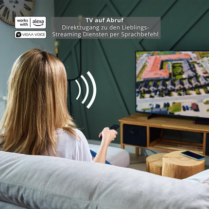 Toshiba 43UV2363DAW 43-tolline televiisor/VIDAA nutiteler (4K UHD, HDR Dolby Vision, kolmekordne tuuner, Bluetooth, Dolby Audio) [2024]
