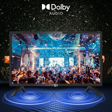 TuTu TV 24-tolline (60 cm) HD LED-teler kolmekordse tuuneriga (DVB-T/T2-CS/S2), USB-meediapleieriga, HDMI, VGA, CI/CI+, hotellirežiim (2024, 220 volti)