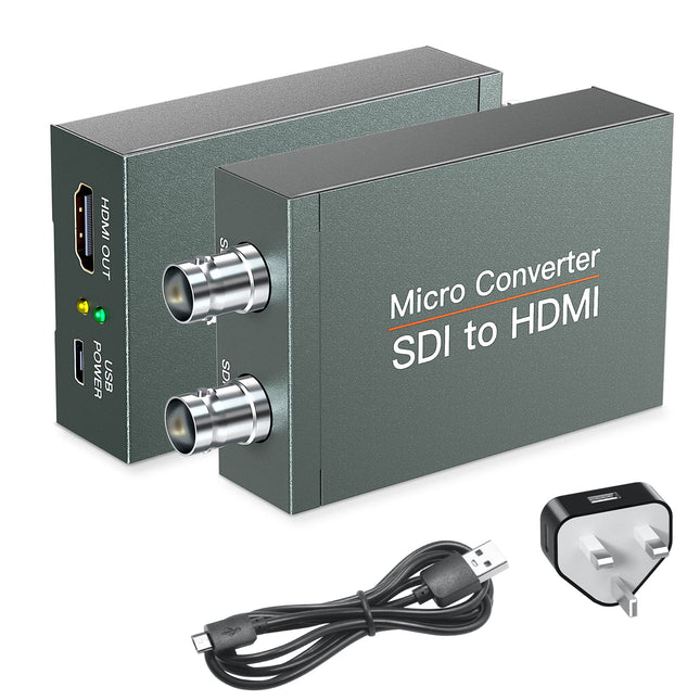 SDI-HDMI, SDI-HDMI muundur, 1080p HD-SDI / 3G-SDI/SD-SDI-HDMI video-audio muundur, BNC-HDMI adapter SDI kaamera-monitori projektori jaoks