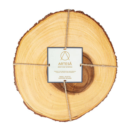ARTESA KitchenCraft naturaalsest puidust juustulaud/serveerimisvaagen koorekarva servaga, 25 cm (10") - ümmargune, pruun, 21 cm (8")