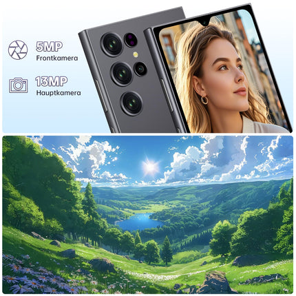 OUKITEL C61 Pro nutitelefon lukustamata Android 15, 24 GB + 256 GB / 1 TB mobiiltelefon ilma lepinguta, 6,88-tolline HD+ ekraan nutitelefon 5150 mAh, 13 MP + 5 MP, kahe SIM-kaardiga 4G SIM-kaardivabad telefonid, NFC/sõrmejälje/näotuvastuse/OTG