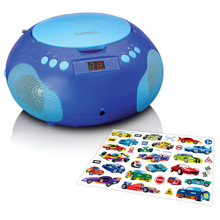Lenco SCD-620 laste CD-mängija - CD-raadio - mikrofoniga - karaokemängija - lugude mälu - FM-vastuvõtja - 2 x 1 W RMS - AUX-IN - sinine