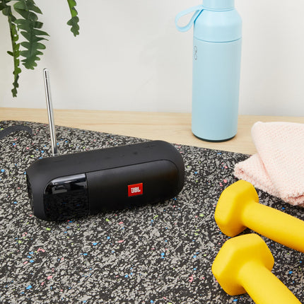 JBL Tuner 2 Radio Recorder in Black – Portable Bluetooth Speaker with MP3, DAB+ and FM Radio – Wireless Music Enjoyment of Up to 12 Hours