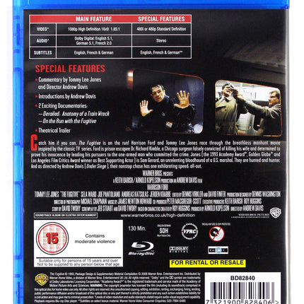 Põgenik [Eriväljaanne] [Blu-ray] [1993] [Regioonivaba]