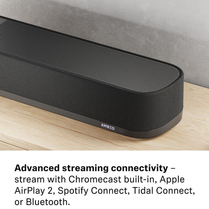 Sennheiser AMBEO Soundbar Plus teleri ja muusika jaoks - EL pistik - 3D ruumiline heli, virtuaalsed 7.1.4 kõlarid, sisseehitatud kaks subwooferit ja täiustatud voogedastusühendus