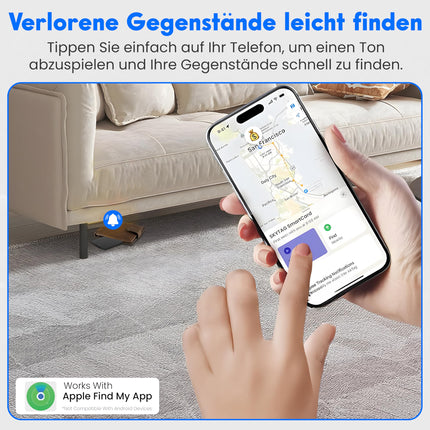 ReFind Skytag Card Finder (iOS only) – Slim and rugged for wallets, bags, and suitcases. Rechargeable tracker, compatible with Apple's Find My app.