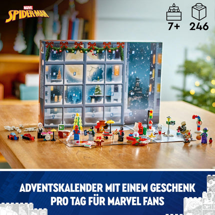LEGO Ämblikmehe advendikalender 2024, superkangelase mänguasi, jõulukink poistele ja tüdrukutele vanuses 7 ja vanemad, ehitus- ja seikluskomplekt, jõulukink 76293