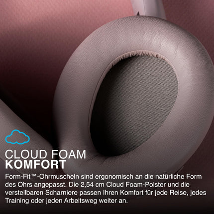 JLab JBuds LUX ANC nutikad mürasummutavad kõrvaklapid - kõrvapealsed Bluetooth-juhtmevabad kõrvaklapid mikrofoni ja aktiivse mürasummutusega, üle 70 tunni mänguaega, kokkupandavad Bluetooth-kõrvaklapid, malva