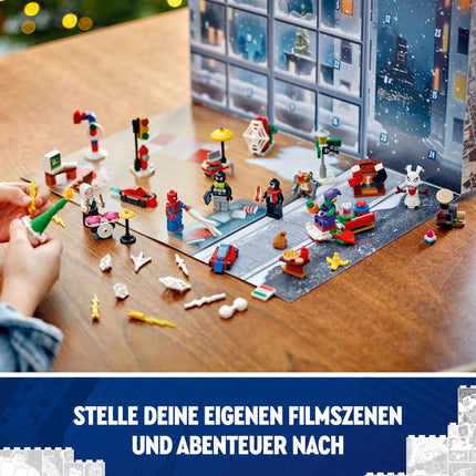 LEGO Ämblikmehe advendikalender 2024, superkangelase mänguasi, jõulukink poistele ja tüdrukutele vanuses 7 ja vanemad, ehitus- ja seikluskomplekt, jõulukink 76293