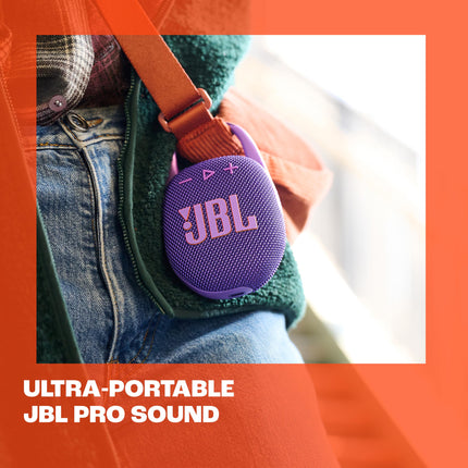 JBL Clip 5 - Blue – Portable Bluetooth speaker with JBL Pro Sound, deep bass, and playtime boost – Waterproof and dustproof – 12-hour battery life