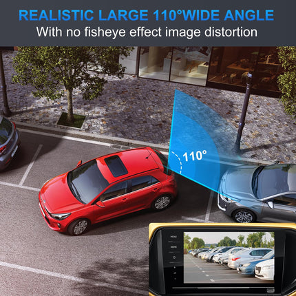 PARKVISION Rear view camera Flexible installation position allows car rear view camera with inverted image vertically and parking line optional