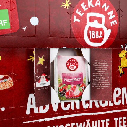 TEEKANNE tee advendikalender 2024 – 24 teesorti, piiratud väljaanne, toetab SOS Lastekülasid, jätkusuutlik pakend, ilma plastdetailideta, ideaalne kingitus teesõpradele