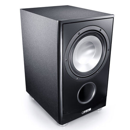 Canton AS 85.3 SC võimas aktiivsubwoofer (200/280W) valge &amp; Amazon Basics PBH-19088 subwooferkaabel, 2,4 m
