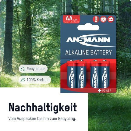 ANSMANN leelispatarei Mignon AA / LR06 1.5V / pika elueaga leelispatareide sooduspakk praktilises hoiukarbis / 40 tk