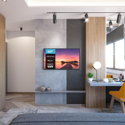 Cecotec TV - 40-tolline LED-teler, Full HD eraldusvõimega - 0. seeria 0040. Dolby süsteem, DVB-T/T2/C/S/S2 tuuner, 16 W kõlarid, 3 HDMI ja 2 USB-porti, välkmälu