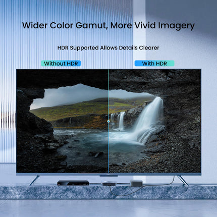 NEWCARE 4K@120Hz HDMI-lüliti koos 2,6 jala pikkuse HDMI 2.1 kaabliga, 8K@60Hz HDMI-lüliti 3 sisendit ja 1 väljundit, HDMI-jaotur 3 sisendit ja 1 väljundit, toetab HDR-i ruumilist heli 3D-vormingus NS PS4/PS5 Xbox Roku Fire Stickile