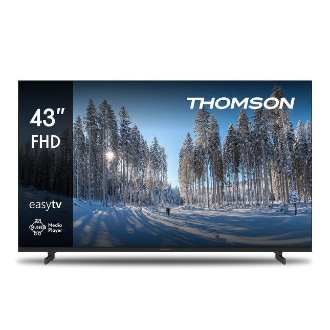 Thomson 43-tolline (109 cm) LED Full HD Easy TV – nutifunktsioon puudub – hotellirežiim, USB, HDMI, kolmekordne tuuner (kaabel/satelliit/antenn), AV-sisend, CI+, A+ paneel – 43FD2S13