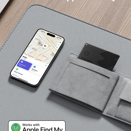 SwitchBot Walleti jälgimiskaartide 2 tk pakk, AirTag kaart ühildub Apple Find My rakendusega (ei tööta Androidiga), jälgija kuni 3-aastase aku tööeaga (mittelaetav), veekindel IP67