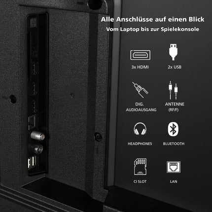 JVC QLED-teler 55-tolline TiVo-toega nutiteler (4K UHD, HDR Dolby Vision, Dolby Atmos, kolmekordne tuuner, 6 kuud HD+ garantiid kaasas) LT-55VUQ3455