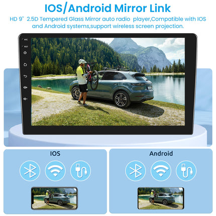 2G+64G Android autoraadio 2 DIN Peugeot 308/408 2007-2013 juhtmevaba Apple Carplay Android Auto Navi GPS WiFi 9-tolline autoraadio peegliühendusega Bluetooth FM/RDS DAB/OBD/DVR/HiFi tahavaatekaamera