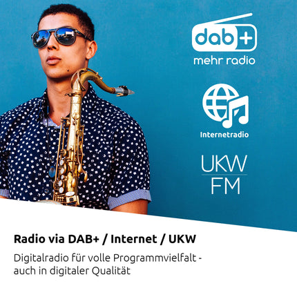 TechniSat DIGITRADIO 370 CD IR - internetiraadio (DAB+, FM, CD-mängija, Wi-Fi, Bluetooth, värviline ekraan, USB, AUX, kõrvaklapipesa, äratuskell, 10 vatti, pult) must