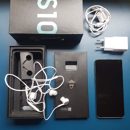 Samsung Galaxy S10 nutitelefon (15,5 cm (6,1 tolli) 128 GB sisemälu, 8 GB muutmälu, prismaroheline) - [Standard] saksa versioon