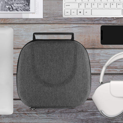Geekria Shield Headphone Case, Compatible with AirPods Max Headphone Case, Replacement Hard Shell Travel Carrying Case with Space for Smart Case and Accessory Storage (Dark Gray)