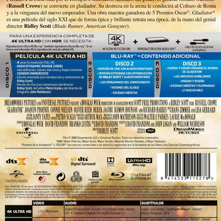 Gladiaator (UHD + BD + BD lisad)