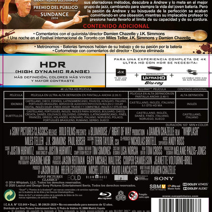 Whiplash (4K Ultra HD + BD) [Blu-ray]