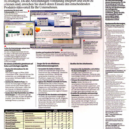 Microsoft Office 2000 Standard Update from Office xx or MS individual applications D