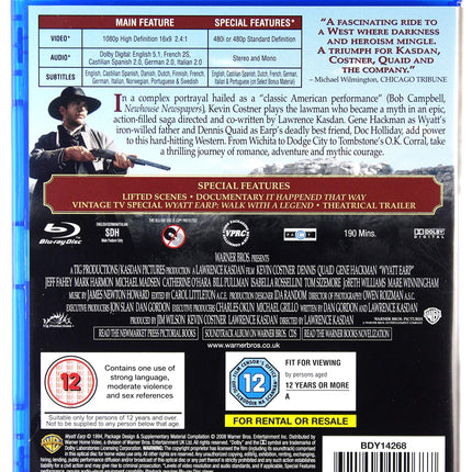 Wyatt Earp [Blu-ray] [Suurbritannia import]