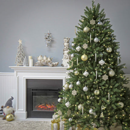 National Tree Company kunstkuusk, roheline, Dunhilli kuusk, alusega, 2,4 m