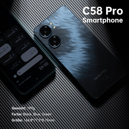 OUKITEL C58 Pro nutitelefon ilma lepinguta Android 14-24GB+256GB 50MP+8MP AI kaameraga mobiiltelefon ilma lepinguta 6,7-tolline 90Hz ekraan 5150mAh mobiiltelefon Soodne, NFC, GPS, kahe SIM-kaardiga 4G SIM-kaardi lukustuseta mobiiltelefonid