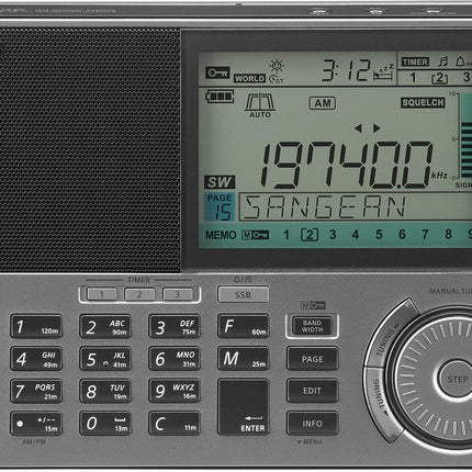 Sangean ATS-909X2 professionaalne FM-stereo vastuvõtja, erinevad värvid, must, 1109-00033-SW