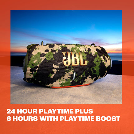 JBL Xtreme 4 Music Box in Black – Portable Bluetooth Speaker with Deep Bass, AI Sound Boost and Integrated Power Bank – Waterproof and Dustproof – 24 Hour Playtime