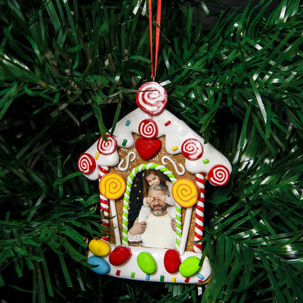 Hanging Christmas tree decorated with candy cane, customizable, 12-piece set