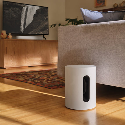 Sonos Sub Mini (valge) – WiFi-ühendusega subwoofer sügava bassi jaoks