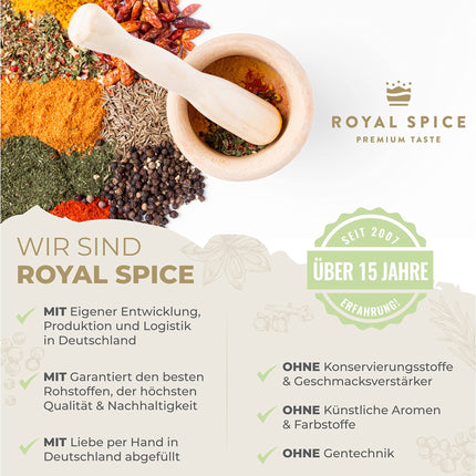 Royal Spice'i advendikalender 2024 – jõulukalender vürtsidega, mis sisaldab 24 kvaliteetset vürtsisegu ja vürtsinäidist – uusi tooteid ja populaarseid klassikuid kingituseks ja nautimiseks.