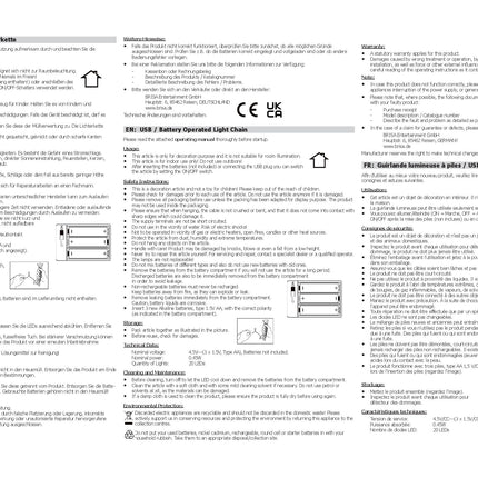 BRISA VW kollektsioon - Volkswageni 3D akuga valguskett aiavalgustusega peovalgusti GTI disain (sise-/3 m/LED/GTI/kuusnurkne)