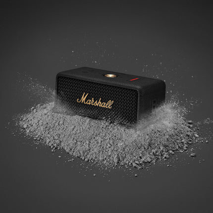 Marshall Emberton III Portable Bluetooth Speaker, Wireless, IP67 Dust and Water Resistant, Over 32 Hours Playtime - Black and Brass