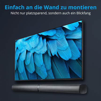 MEDION P64150 2-ühes teisendatav Bluetooth-teleri heliriba juhtmevaba subwooferiga (2.1 heliriba, 2 x 30 vatti, 60-vatine subwoofer, seinale kinnitatav, HDMI ARC CEC-ga, AUX, optiline sisend)