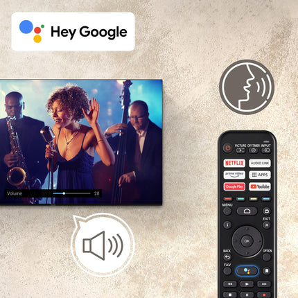 Panasonic TX-43MSW504S, 43-tolline Full HD LED-nutiteler 2023, Android TV, ruumiline heli, Google Assistant, Chromecast, ere paneel, HD värvimootor, hõbedane